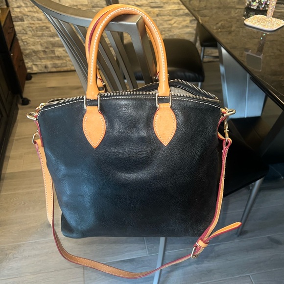 Dooney & Bourke Black Dillen Double Pocket Satchel Hand / Shoulder Bag Purse 👜 - Picture 11 of 14